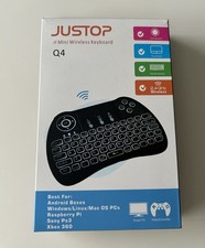 JUSTOP Q4 Backlight Mini Wireless Keyboard with Touchpad