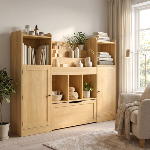 Compartment bookcase slots - compartment,