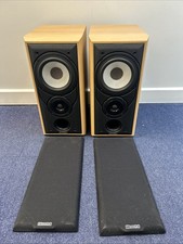 Pair Denon MISSION 701 Speakers Working - 2 Way Reflex 25-100 W/Ch