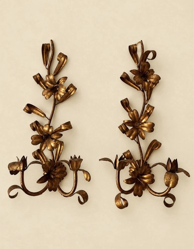 Antique pair french floral - antique,