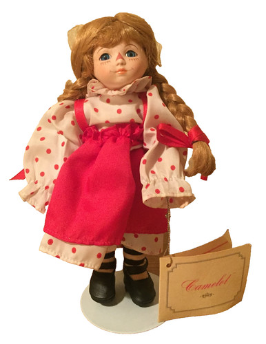 Vintage creepy porcelain doll - creepy,