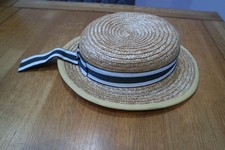 Vintage Girls School Olney Boater Hat