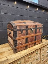 Antique Domed Steamer Trunk