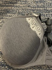 30GG Freya Padded Bra Grey & Cream Underwired 