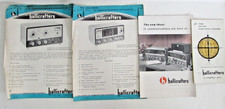 Vtg Hallicrafters Radio Brochure Ad Sheets Specs Sales Brochure