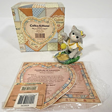 Calico Kittens Figurine – We’re a Perfect Match Kitten with Tennis Ball