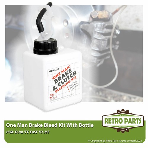 One man brake bleeding - man,