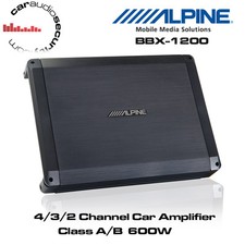  Alpine BBX-F1200 - 4/3/2 Channel Class A/B Car Amplifier 600W Speaker Bass Amp 