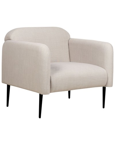 Fabric armchair taupe - fabric,