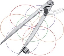 Large Compass, Professional Woodworking Compass with Wing and Pencil Holder