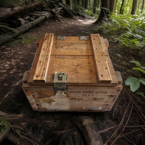Vintage military wooden - us,