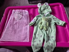 Tiny Treasures Doll Frog Outfit and Bag for 18"