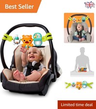 Portable Baby Car Seat Toy Bar - Fun Lights & Colorful Rattles for 0-36