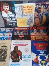Lot Of 12 Boxing Programmes /