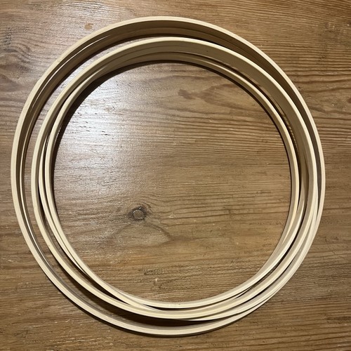 Bamboo wooden hoops lot - hoops, x6