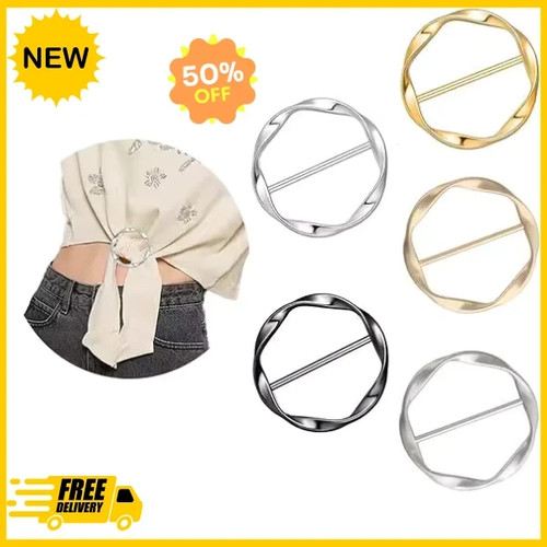 5pcs metal scarf - scarf, ring