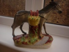 Staffordshire antique donkey - staffordshire,