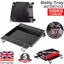1100LBS Tray Plant with Wheels Rolling Round Dolly Stand Motorcycle Lift Jack UK