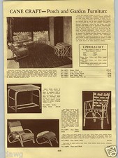 1940 PAPER AD 4 PG Cane Craft