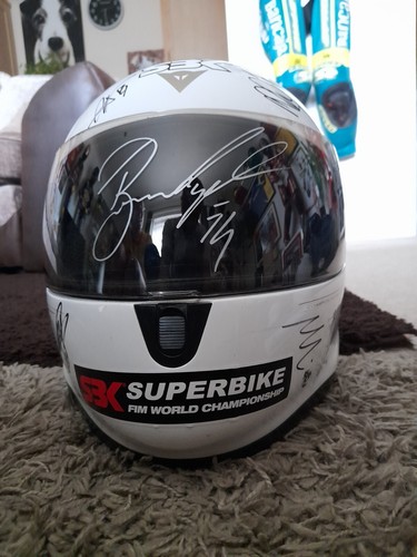 World superbike helmet signed - superbike,