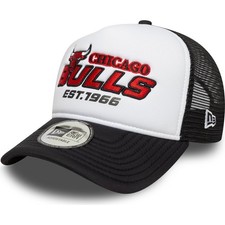 New Era Mens 9FORTY Chicago Bulls Trucker Cap - Black - One Size