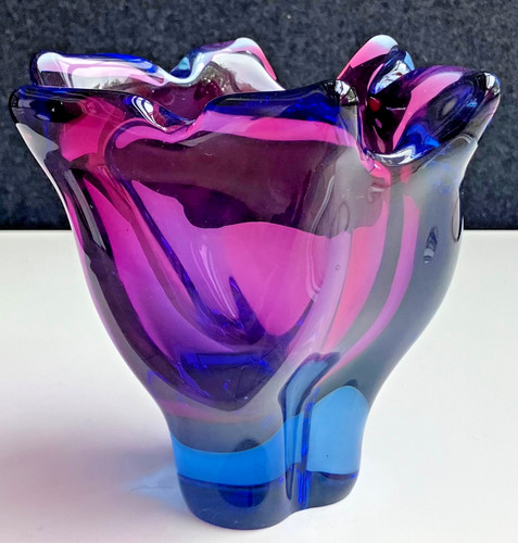 Chřibská czech glass vase - czech,