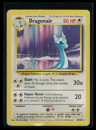 Pokémon tcg dragonair 102 - pokémon, 18/102