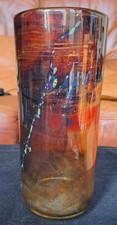 Vintage Mdina Glass Vase, 19.5cm. 1970's, Signed On The Base.