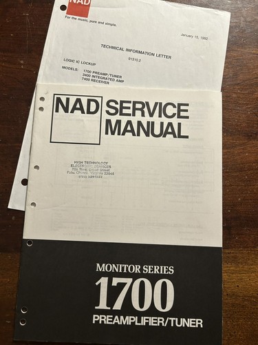 Nad 1700 preamplifier - nad,
