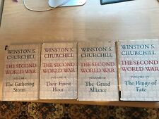 The Second World War  Winston S Churchill - Volume 1, II, III, IV. 4 books 1 - 4