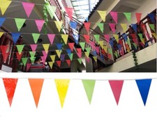 Material Fabric 5m Bunting Flag Party Wedding Birthday Decorations Banners
