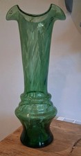 Monart Green Swirled Art Glass