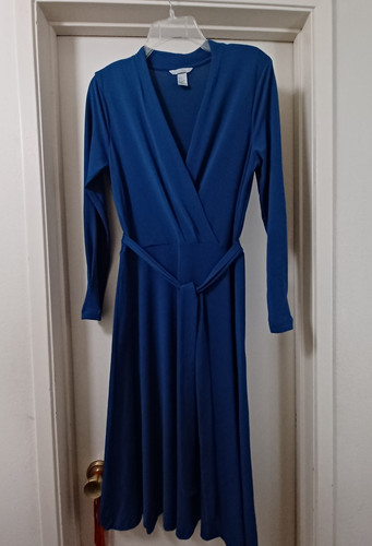 Elegant blue wrap dresses - h&m,
