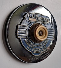 VINTAGE FORD DEALER BARNACLE TAX DISC HOLDER  R H PATTERSON  NEWCASTLE UPON TYNE