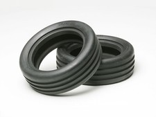 Tamiya 51207 2WD Off Road Wide Grooved Front Tyres (60/19) (pr)