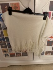 White wooly scarf