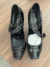 Vintage Russell And Bromley Hand Sewn Ladies Shoe Size 7.5 modern size 6 1960's 