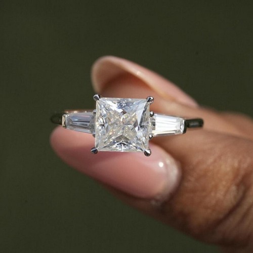 3ct princess cut vvs1 diamond - 3ct,