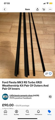 Brand new fiesta mk3 - new, rs
