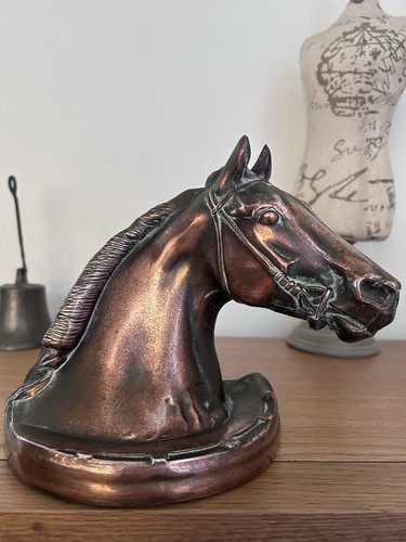 Vintage horse head bookend - head,