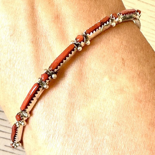 Navajo cuff bracelet red - cuff,