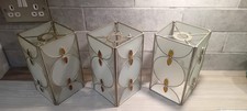 Tiffany Style Set Of 3 Glass