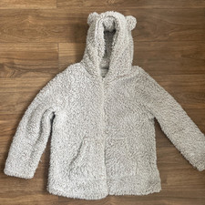 F&F Tesco Fluffy Adult Zip Up, Hoodie With Bear Ears, Warm, Cosy, Sleep, Pyjama,