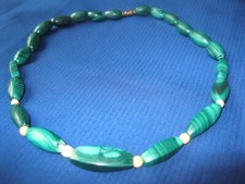 Vintage Malachite Oval