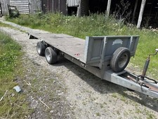 12 X5 Twin Axle Flat Bed  Trailer Graham Edwards New Brakes And Cables