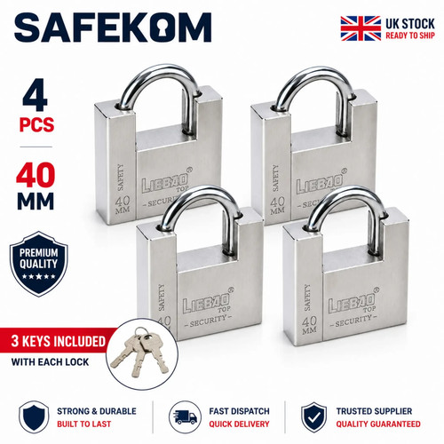 Pcs heavy duty 40mm - 4, padlocks