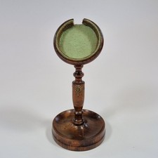 Antique 19thC Wooden Pocket Watch Stand 17cm High