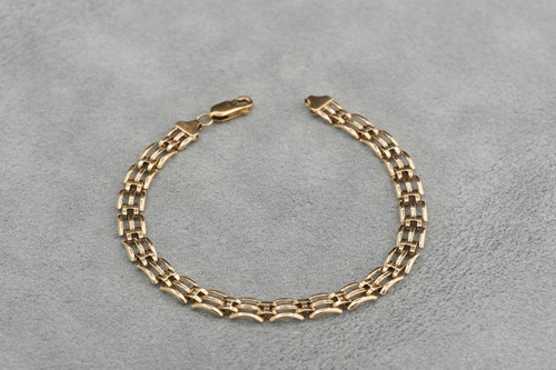 Solid 9ct gold gate link - 9ct,