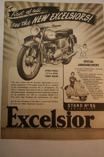 1955 advert for excelsior - 1955,