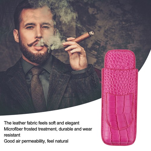 Cigar case holder soft leather - case,